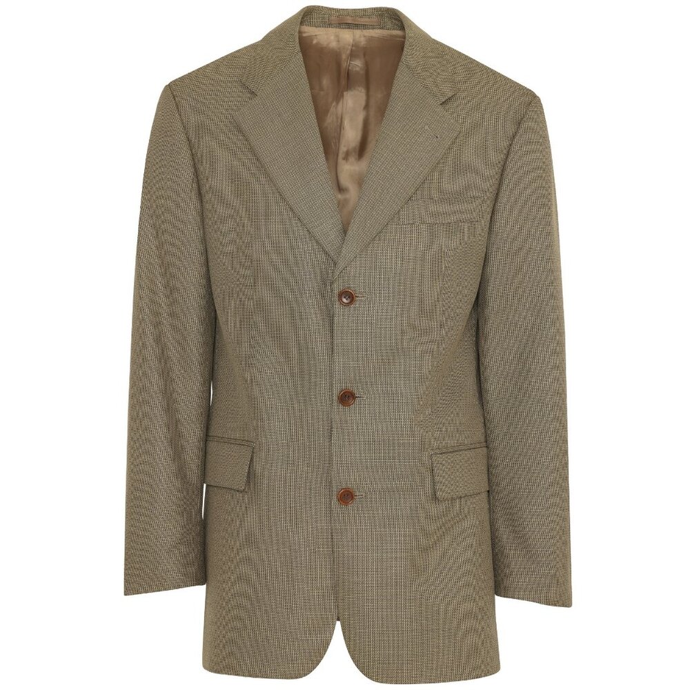 HUGO BOSS (Germany) 90s, E. Thomas Silk-Wool, Birdseye Weave, Roland Bremen
